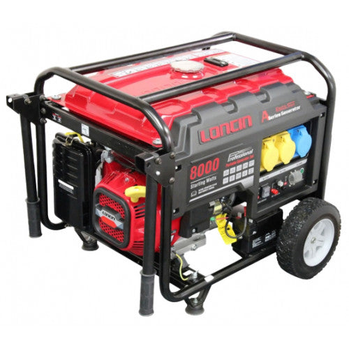 Loncin LC8000D-A Petrol Generator + AVR G420F Engine 7.5 kVA