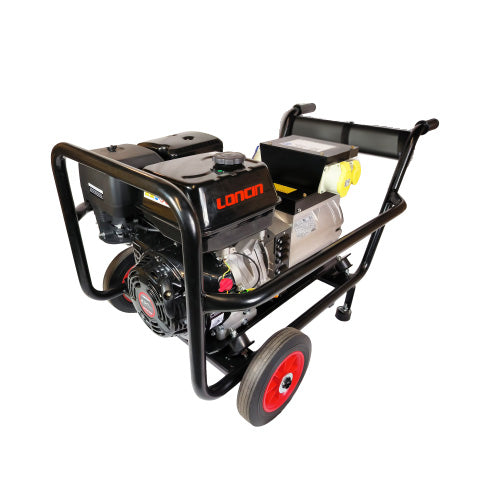 Loncin G420 Industrial Generator Key Start 8.0 kVA AVR Trolley Frame