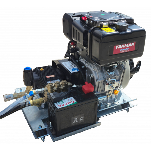 10HP Yanmar Diesel Skid Frame Pressure Washer 18LPM/3000 PSI