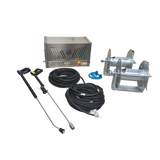 Stainless-Steel Wall-Mounted Pressure Washer – Twin Reel Pro Bundle