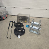 Stainless-Steel Wall-Mounted Pressure Washer – Twin Reel Pro Bundle