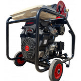 Multi Wash Industrial Twin-Cylinder Pressure Washer - Loncin LC2V80FD-1 41 LPM Interpump Trolley Frame + 40M Reel (Electric Start)