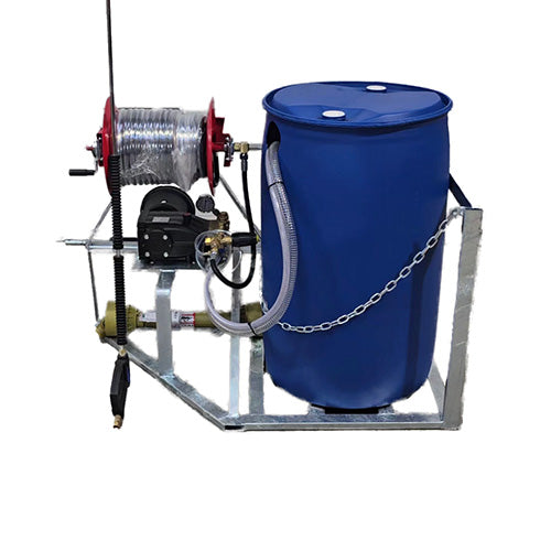 Hawk PTO Tractor Washer 25LPM/4000 PSI Barrel Frame Reel + 30M Hose