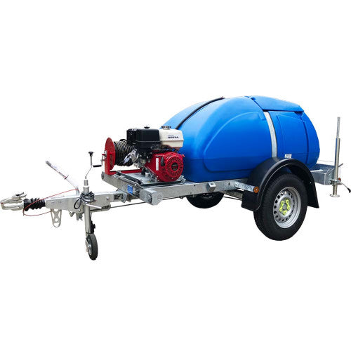 Industrial Pressure Washer Highway-Spec Bowser - Honda GX390 21 LPM Interpump + Reel