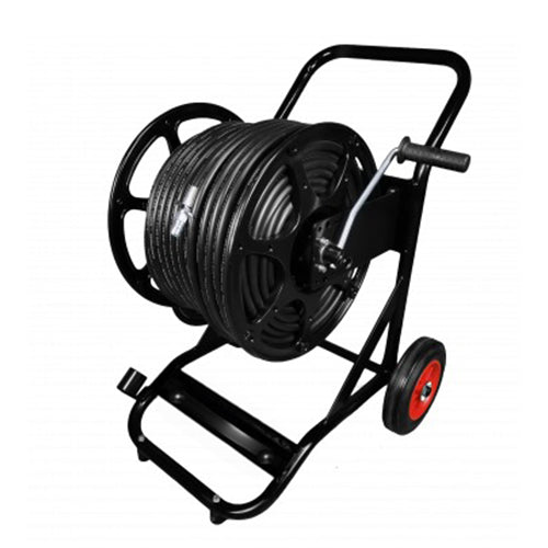 Multi Wash Black 100m Reel Trolley with hose