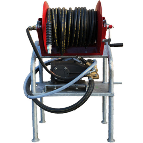Hawk PTO Tractor Washer 25LPM/4000 PSI 2:1 Gearbox Reel + 30M Hose (540RPM Only, Low Tractor Revs)