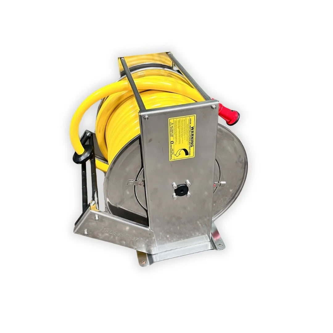 Stainless Retractable Wash Down Reel 1"